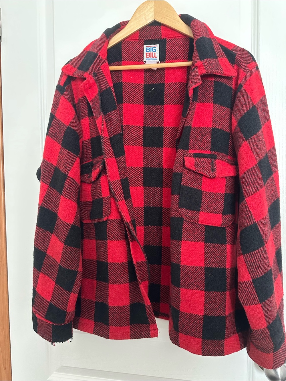 BIG BILL Red & Black Buffalo Plaid Jacket